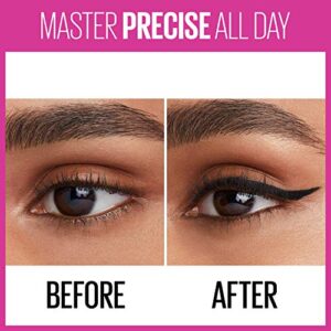 Maybelline Eyestudio Master Precise All Day Waterproof Liquid Eyeliner, Black, 1 Count