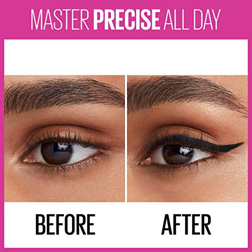 Maybelline Eyestudio Master Precise All Day Waterproof Liquid Eyeliner, Black, 1 Count
