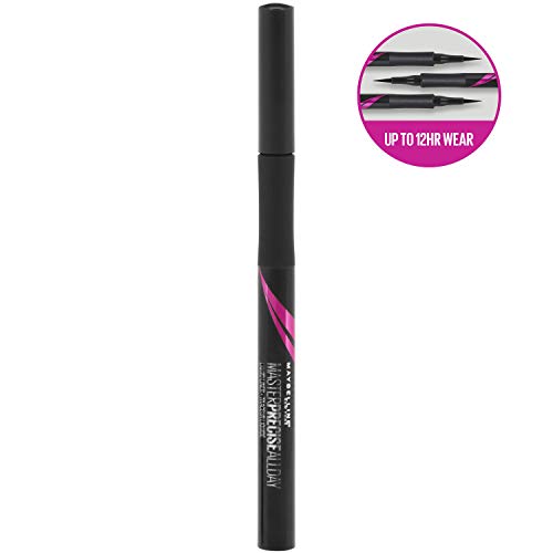 Maybelline Eyestudio Master Precise All Day Waterproof Liquid Eyeliner, Black, 1 Count