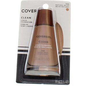 covergirl clean normal skin, 140 natural beige, 1 ounce