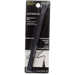 covergirl intensify me liquid foundation makeup liner, intense black/300, 0.034 ounce