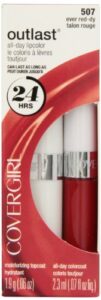 covergirl outlast all day two-step lipcolor ever red dy 507, 0.13 oz