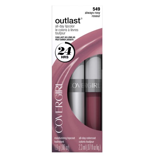 COVERGIRL Outlast All Day Two-Step Lipcolor Always Rosy 549, 0.13 Oz