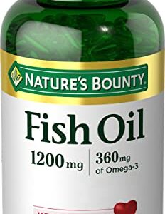 Nature's Bounty Fish Oil, Supports Heart Health, 1200 Mg, Rapid Release Softgels, 200 Ct