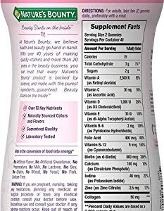 Women's Multivitamin by Nature's Bounty Optimal Solutions, Multivitamin Gummies for Immune Support, Cellular Energy Support, Bone Health, Raspberry Flavor, 80 Gummies