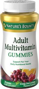 nature’s bounty adult multivitamin, vitamin supplement, daily nutritional needs, fruit flavor, 75 count