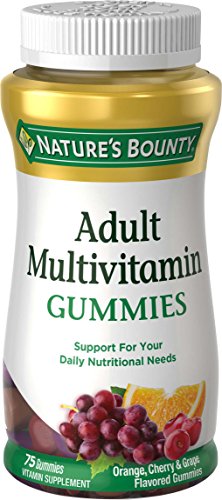 Nature's Bounty Adult Multivitamin, Vitamin Supplement, Daily Nutritional Needs, Fruit Flavor, 75 Count