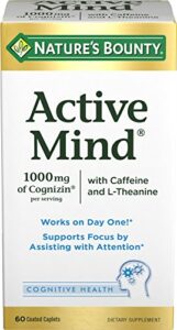 nature’s bounty active mind, 60 coated caplets