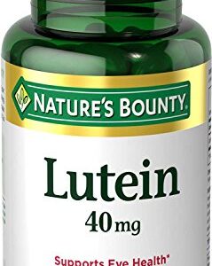 Nature's Bounty Lutein Pills, Eye Health Supplements and Vitamins, Support Vision Health, 40 mg, 30 Softgels