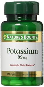 nature’s bounty potassium gluconate 99mg, 100 caplets