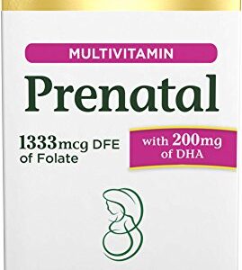 Nature's Bounty Prenatal Multivitamin with 200 mg DHA Softgels, 60 Count