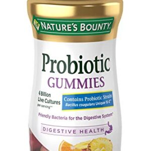 Probiotics by Nature's Bounty, Probiotic Gummies for Immune Health & Digestive Balance, 60 Gummies