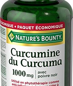 Nature's Bounty Turmeric Curcumin 1000mg Plus Black Pepper, 90 Capsules