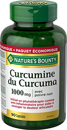 Nature's Bounty Turmeric Curcumin 1000mg Plus Black Pepper, 90 Capsules