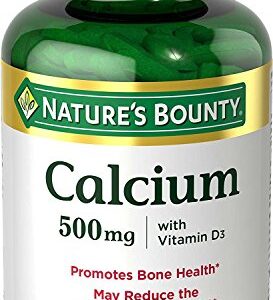 Nature’s Bounty Calcium Plus 500 mg Vitamin D3, Immune Support & Bone Health, 300 Tablets