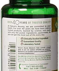 Nature's Bounty Maximum Strength Melatonin 10mg Capsules, 60 CT (Pack of 2)