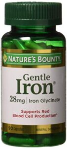 nature’s bounty gentle iron 28 mg 90 capsules