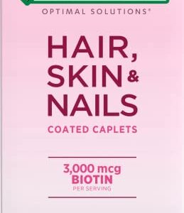 Nature's Bounty Optimal Solutions Hair, Skin & Nails Formula, 60 Coated Caplets