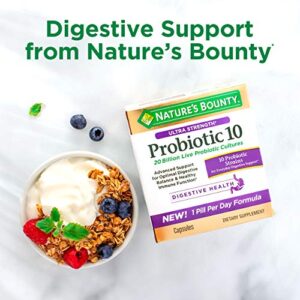 Controlled Delivery Probiotic by Nature's Bounty, Dietary Supplement, Advanced Support for Digestive, Intestinal and Immune Health, 30 Caplets