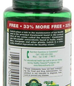 Nature's Bounty Lutein Pills, Eye Health Supplements and Vitamins, Support Vision Health, 20 mg, 40 Softgels