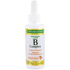 nature’s bounty vitamin b complex sublingual liquid 2 oz