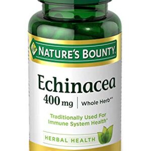 Echinacea by Nature's Bounty, Herbal Supplement, Supports Immune Health, 400mg, 100 Capsules