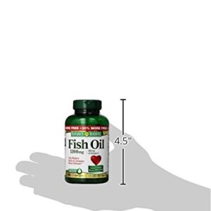 FIsh Oil by Nature's Bounty, Dietary Supplement, Omega 3, Supports Heart Health, 1200 Mg, 120 Rapid Release Softgels