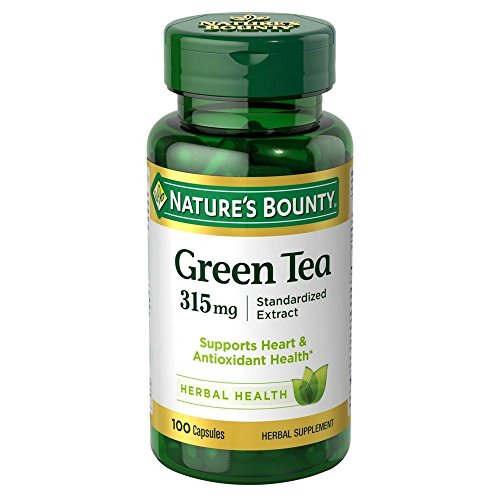 Nature's Bounty Green Tea Extract 315 mg Capsules 100 ea (Pack of 4)