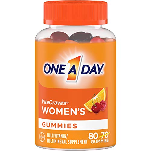 One A Day Women’s  Multivitamin Gummies, Supplement with Vitamin A, Vitamin C, Vitamin D, Vitamin E and Zinc for Immune Health Support*, Calcium & more, 80 count