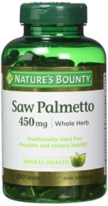 nature’s bounty saw palmetto 450 mg capsules 250 ea