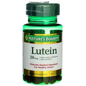nature’s bounty lutein — 20 mg – 40 softgels