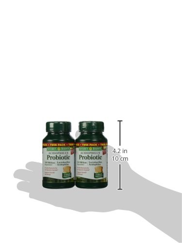 Nature's Bounty Probiotic Acidophilus Tablet, 100 Count (Pack of 2)