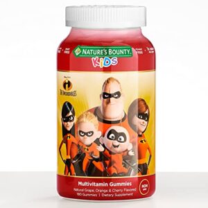 nature’s bounty disney® and pixar® the incredibles kids gummy multi vitamin, 180 gummies