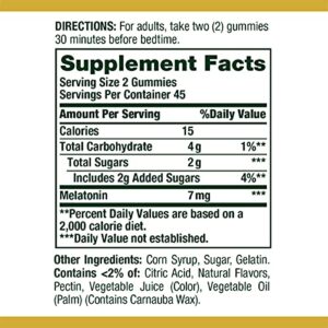 Nature's Bounty 7 mg Melatonin Gummies, Mixed Berry, 90 Count