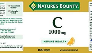 Nature's Bounty Vitamin C Pills and Supplement, Supports Immune Health, 1000mg,100 Count (Pack of 2)