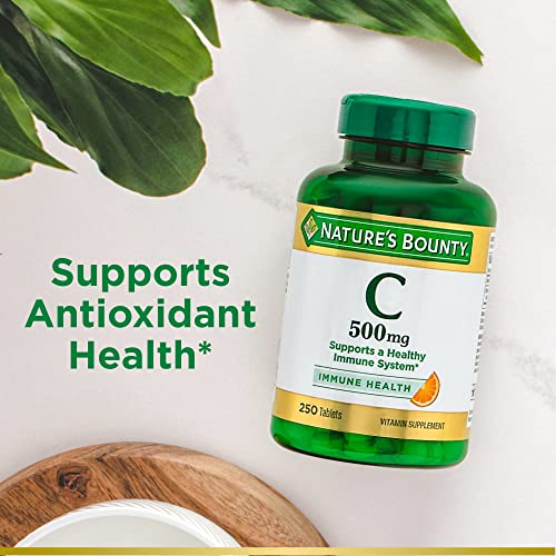 Nature’s Bounty Vitamin C, Immune Support, Tablets, 500mg, 250 Ct
