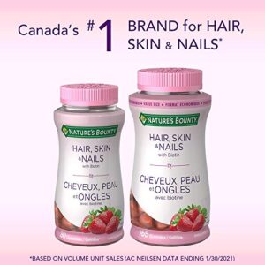 Nature's Bounty Hair, Skin, Nails Gummies with Biotin, 80 Gummies