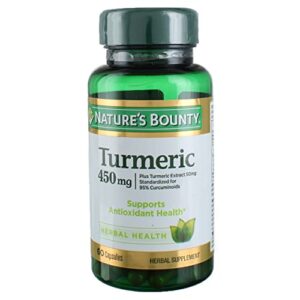 nature’s bounty turmeric 450 mg capsules – 60 ct, pack of 3