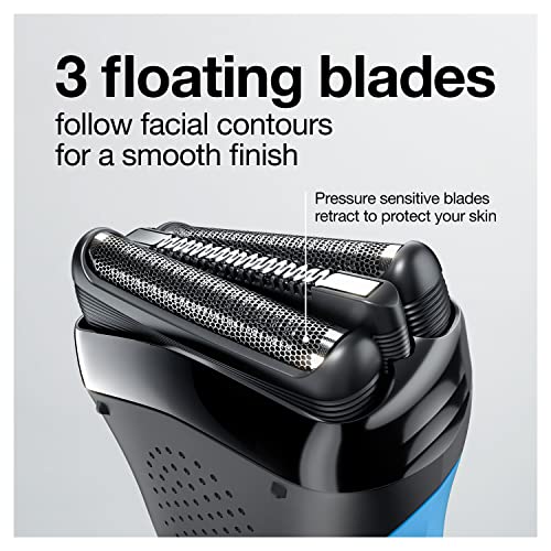 Braun Electric Razor for Men, Series 3 310s Electric Foil Shaver, Rechargeable, Wet & Dry