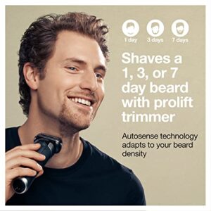 Braun Electric Razor for Men, Waterproof Foil Shaver, Series 9 Pro 9477cc, Wet & Dry Shave, with Portable Charging Case, ProLift Beard Trimmer, 5-in-1 Cleaning & Charging SmartCare Center, Silver