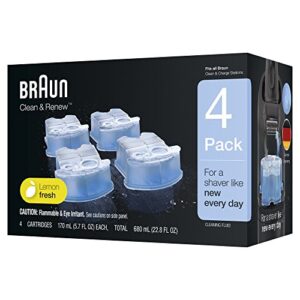 braun clean & renew refill cartridges ccr – 22.8 fl oz (pack of 4)