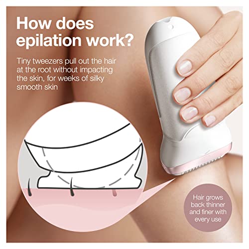 Braun Epilator Silk-épil 9 9-720, Hair Removal for Women, Wet & Dry, Womens Shaver & Trimmer, Cordless, Rechargeable