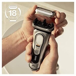 Braun Electric Shaver Head Replacement Part 94M Silver, Compatible with Series 9 Pro and Series 9 Electric Razors for Men