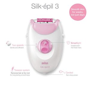 Braun Epilator Silk-epil 3 3-270, Hair Removal for Women, Shaver & Trimmer