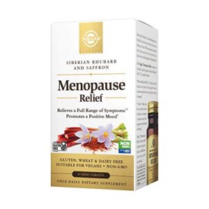 solgar menopause relief – 30 tablets – helps relieve hot flashes, exhaustion, irritability, sleep disturbances & more – promotes a positive mood – non-gmo, gluten free, vegan – 30 servings