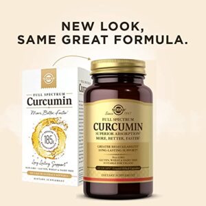 Solgar Full Spectrum Curcumin Liquid Extract, 105 Softgels - Faster Absorption - Brain, Joint & Immune Health - Long Lasting Support -Non GMO, Gluten Free, Dairy Free-105 Servings (Packaging may vary)