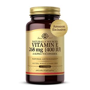 solgar vitamin e 268 mg (400 iu), 360 alpha softgels – natural antioxidant, skin & immune system support – naturally-sourced vitamin e – gluten free, dairy free – 360 servings