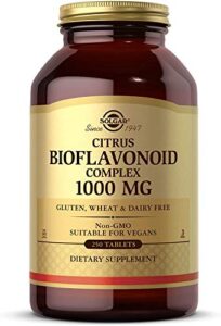 solgar citrus bioflavonoid complex 1000 mg, 250 tablets – antioxidant support – promotes optimal health – non-gmo, vegan, gluten free, dairy free, kosher – 250 servings