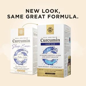 Solgar Full Spectrum Curcumin Sleep Ease, 60 Licaps - Supports Calm, Tranquil Rest & Relaxation, Antioxidant Support - Melatonin, PharmaGABA, Venetron, Curcumin - Non-GMO, Vegetarian - 30 Servings