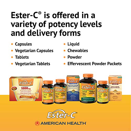 American Health Product Ester C 1000mg with Citrus Bioflavonoids, Tablet 180 Count